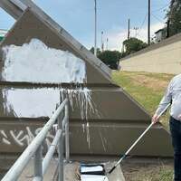 Ted Cruz gets excited and blows on a bridge; uses mop to clean
