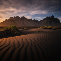 Stokksnes, Vestrahorn, Iceland by RYSZARD LOMNICKI