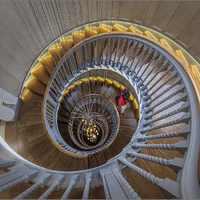 Cecil Brewer Staircase 2 by Herbert A. Franke