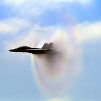 Breaking the sound barrier with a rainbow