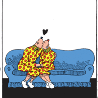 Couch Kissing