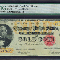 1882 $100 Gold Certificate