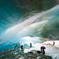 The Alvear Glacier Ice Caves, Argentina.