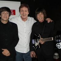 Paul McCartney posing with Yesterday: A Beatle's Tribute