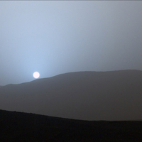 Martian sunset