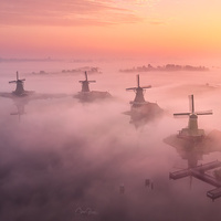 Ethereal Zaanse Schans by Costas Ganasos