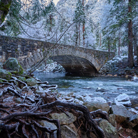 Pohono Bridge - Merced River - Yosemite NP - California by Frank Ginn